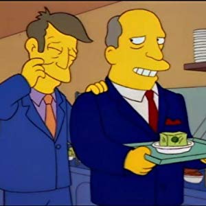 Moe Szyslak, Chief Wiggum, Carl, Lou, Comic Book Guy, Apu, Apu Nahasapeemapetilon, Cletus, Carl Carlson, Kirk Van Houten...